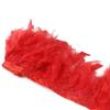 1Meters Natural Turkey Feathers Trim Height 10-15Cm Wedding Clothing Dress Decoration Diy Feather Ribbon Sewing Crafts