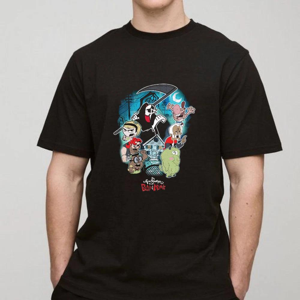 The Grim Adventures of Billy Mandy TShirt Unisex Funny Cartoon Shirt S
