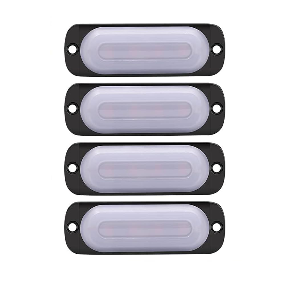 X-STYLE Truck Side Marker LED White Strobe 24V Flash Light Flashing Warning Light