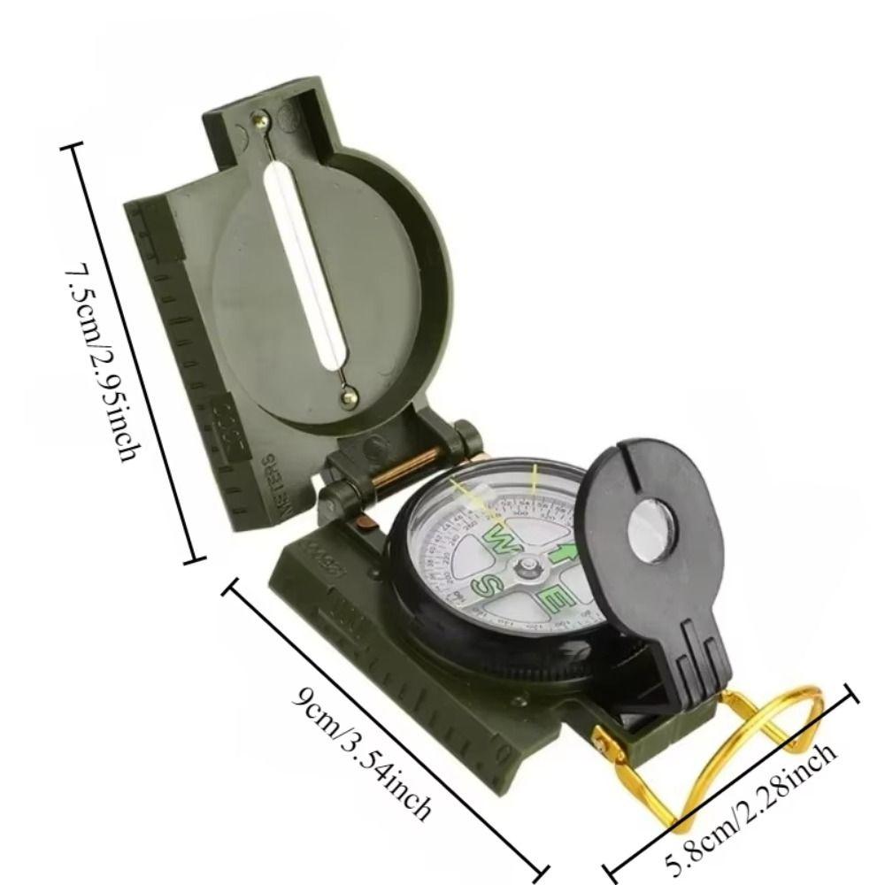 Aluminum Zinc Zinc Alloy Outdoor Compass Metal Construction Camping Compass Professional Compass Survival