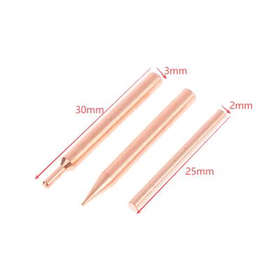 5/10Pcs 18650 Handheld Spot Tips Welder Electrode Head For Small Lithium Battery Spot Welder Pen Purple Copper Spot Welding Need