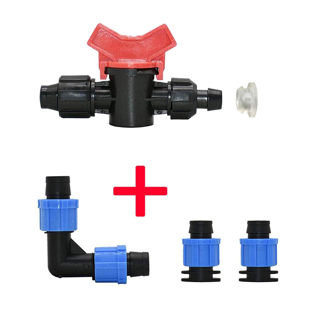 16mm Drip Irrigation Tape with Emitters for Garden & Greenhouse