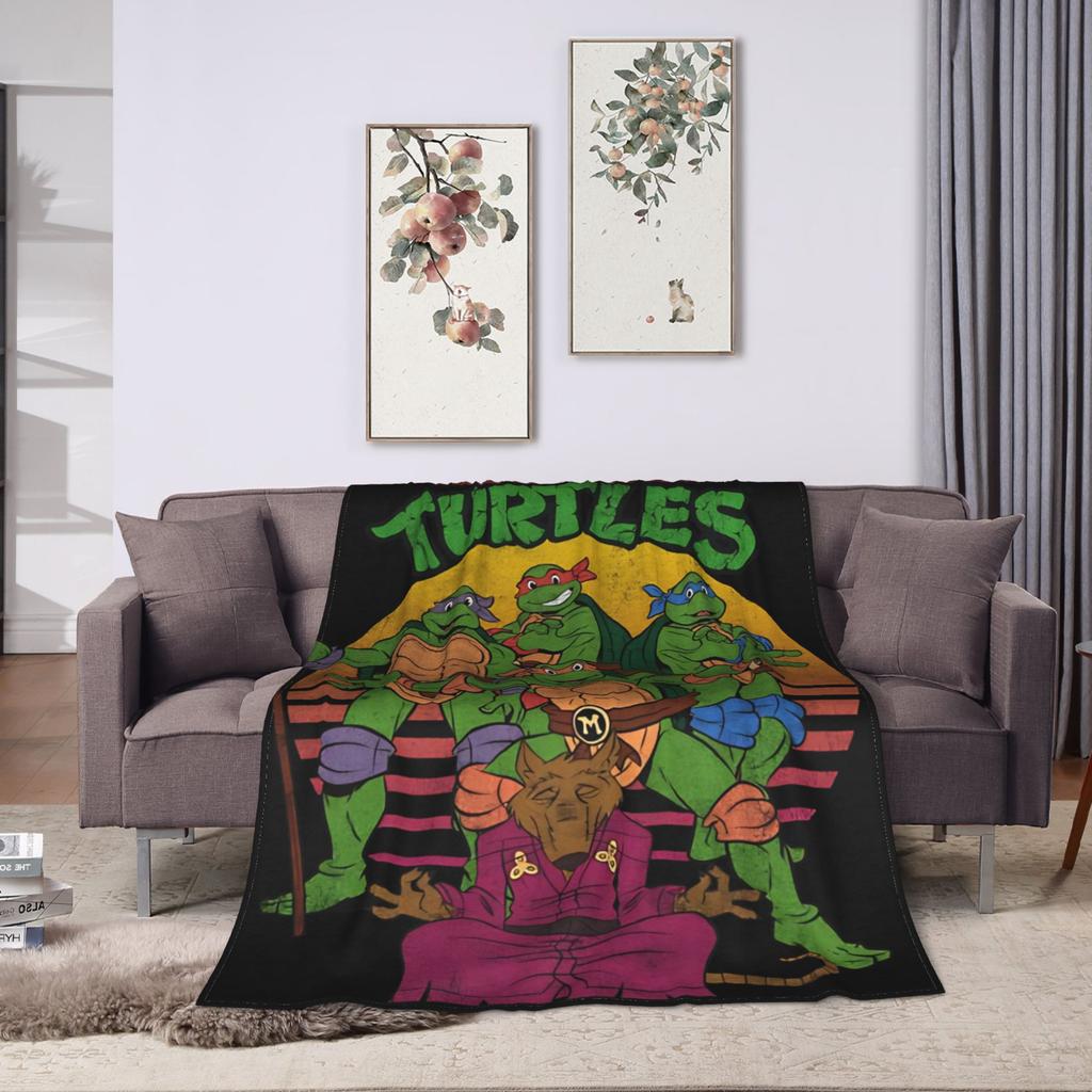 TMNT Sonnendecke Qualität Super Warm Bettwäsche Überwürfe Winter Reise Büro Sofa Stuhl Lustige Tagesdecke