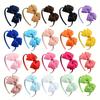 1pc Children's Multi-color Satin Bow Headband Set with Smooth Texture Available In Multiple Colors Full Bow Styling For Comfort