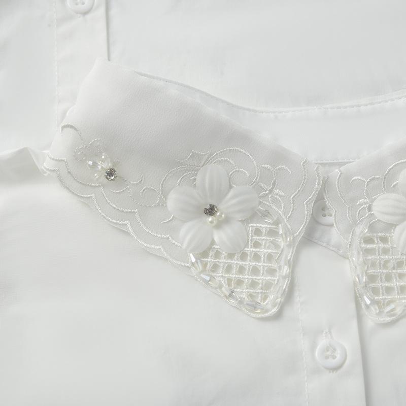 Hollow Pearl Fake Collar Decorative Fake Collar Flower Women'S Shirt Collar Fake Collar Versatile Fake Collar