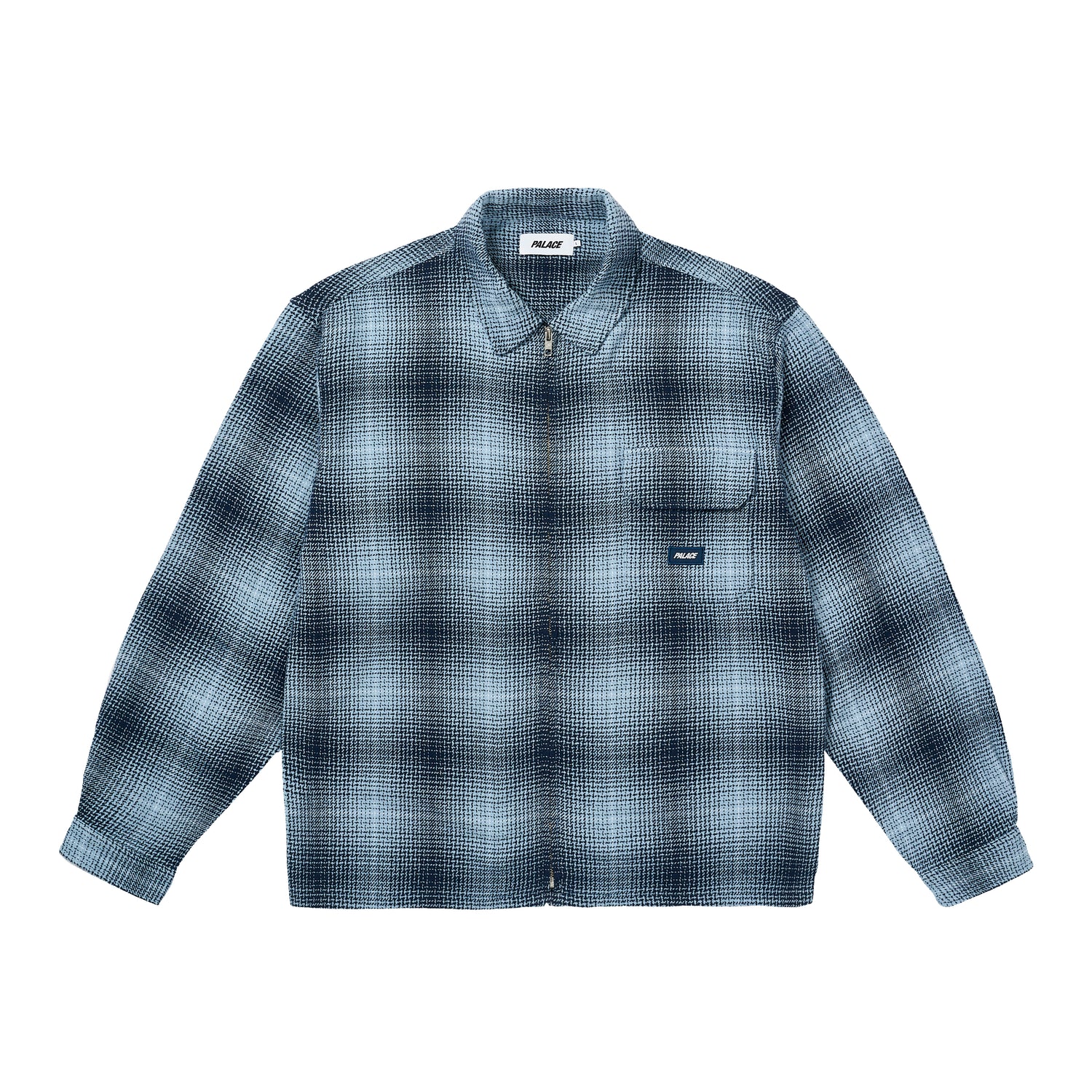 Palace Ghost Zip Shirt Navy Unisex Tops Blue P29SHT004 M