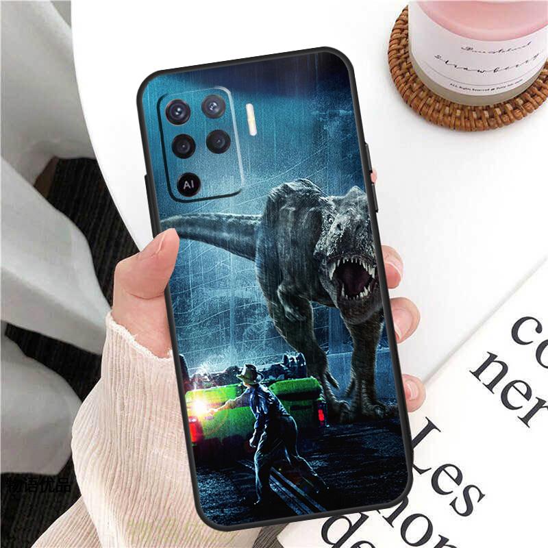 Dinosaur Jurassic Park Case For Oppo A58 A5 Pro A15 A16 A17 A57 A77 A94 A74 A54 A76 A96 A40 A60 A80 A18 A38 A78 A98