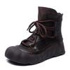 Small Thick-soled Roman Breathable Cool Boots Women's Lightweight Breathable Mesh 2025 Spring and Summer Thin Hollow Martin Boots