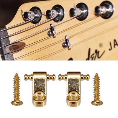 2pcs Electric Guitar String Retainer Buckle Guides with Screw Stringed Instrument Accessories Electric Guitar Parts
