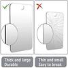 Big Size Acrylic Mirror for Bathroom Shower Unbreakable Fogless Fog Free Travel Size Washroom Accessory Shaving Mirror