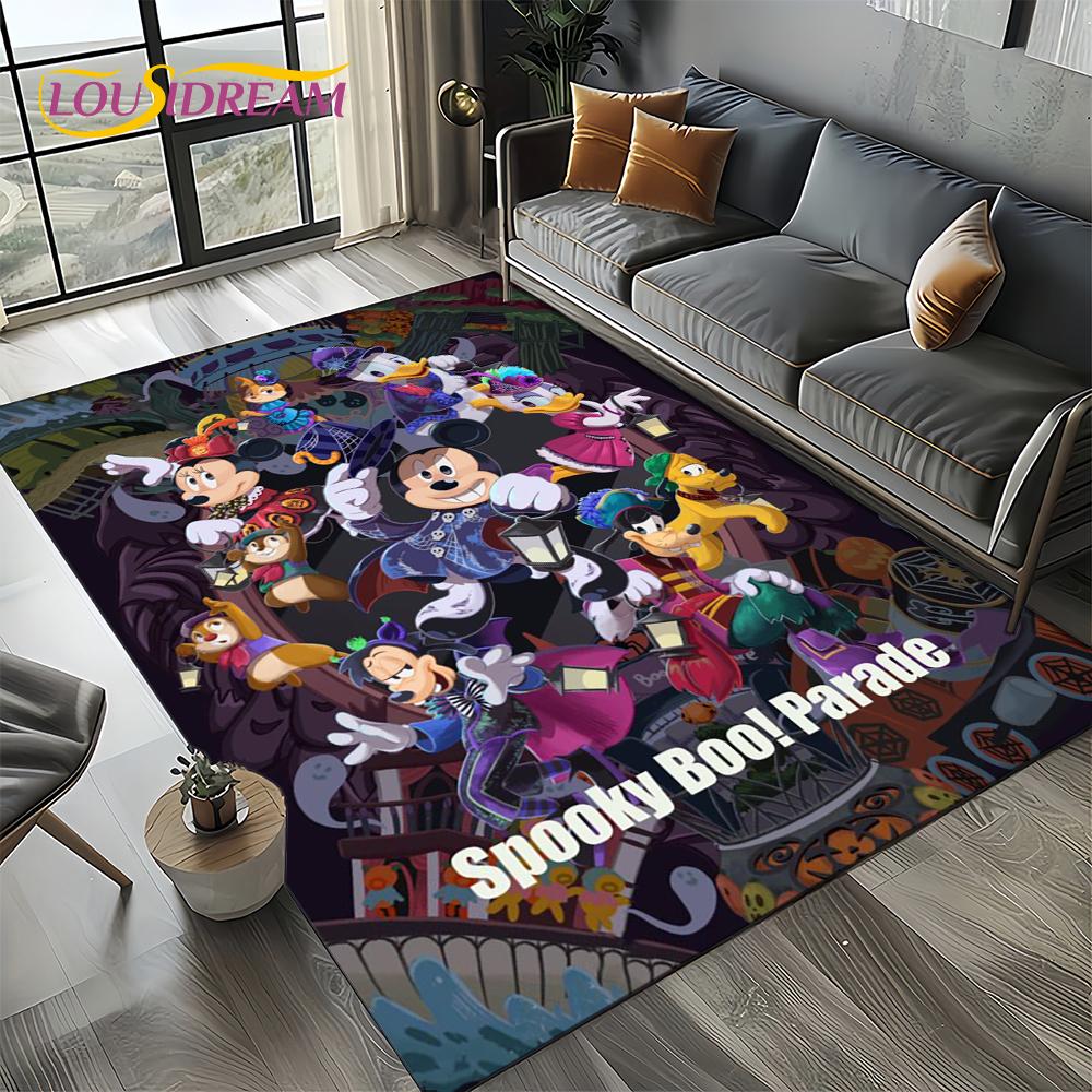 Mickey Minnie Mouse Donald Duck Cartoon Carpet Rug for Bedroom Living Room Home Sofa Decoration,kids Large Decor Floor Mat Gift
