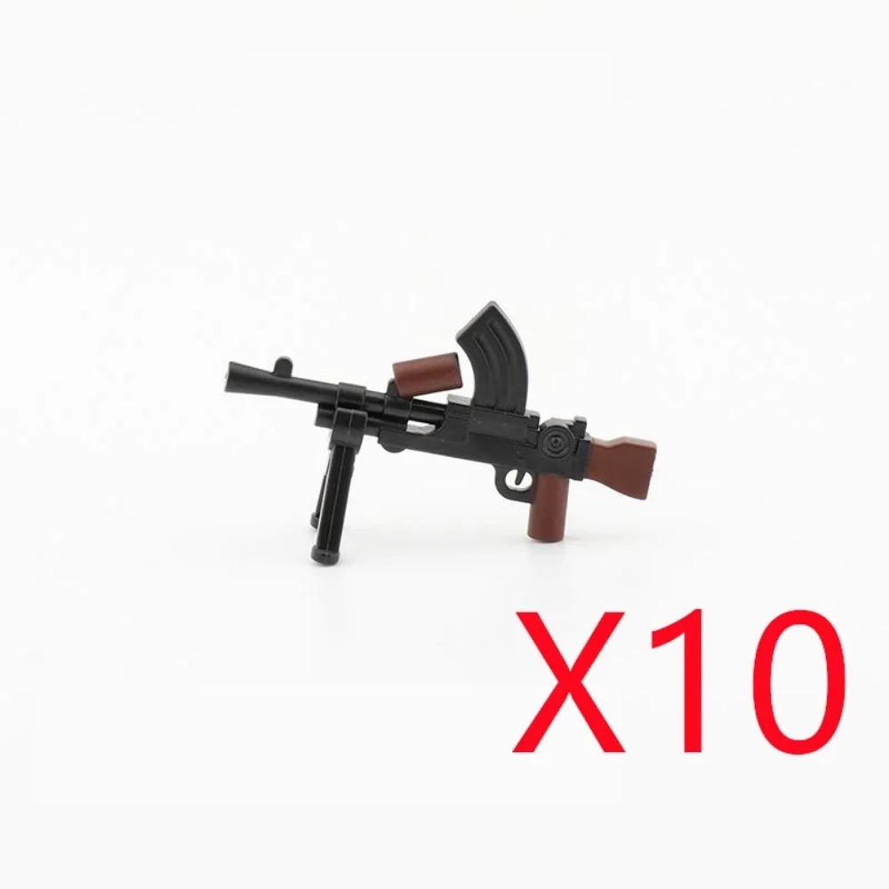 WWI WWII Building Blocks Soldiers Military Accessories Bomb Two-color Gun Mini Brick Weapons Gift Toy AKM Helmet RPG Grenad X026