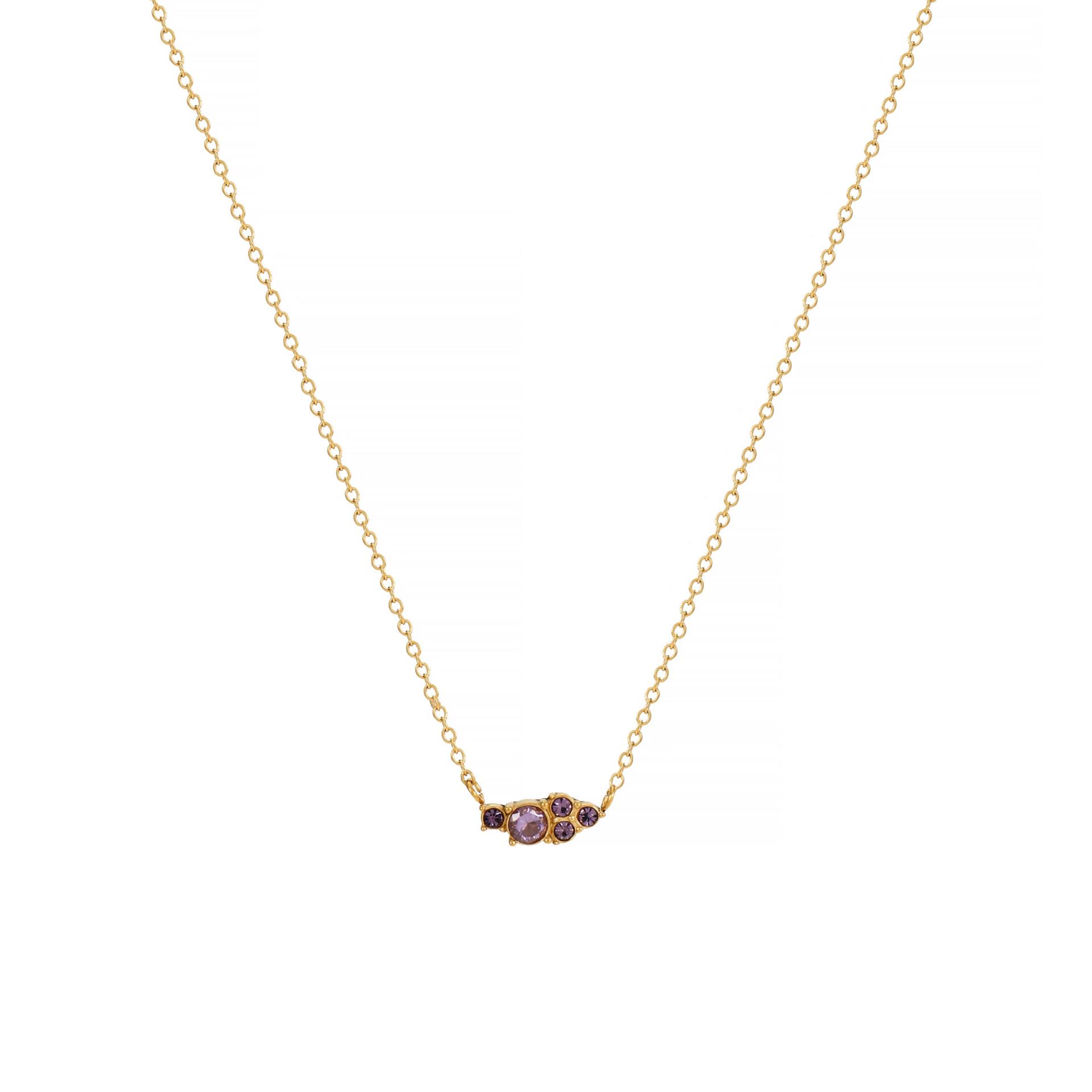 European Twelve Zodiac Gemstone Necklace: Women s Classic 18k Titanium Steel with Colored Stones