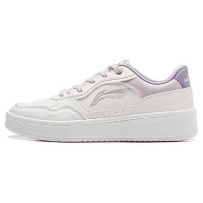 New Comfortable Fashion Non-Slip Wear-Resistant Low-Top Skate Shoes Women Sneakers White Purple AGCT474-2