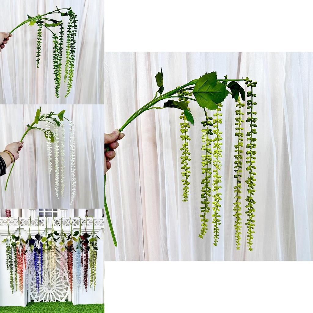 Simulated Wall Mount Senecio Rowleyanus For Bridal Decor And Photography Props