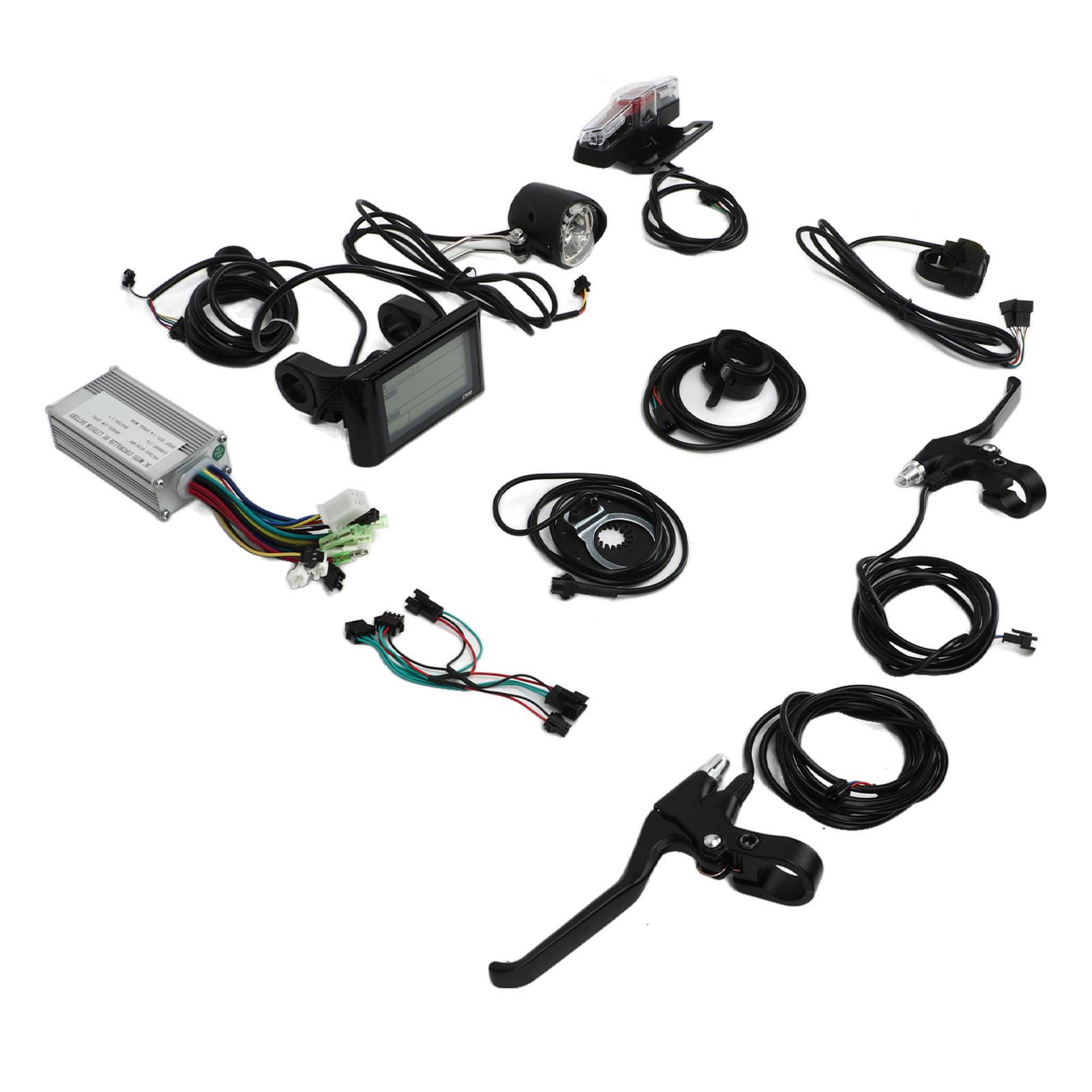 

36V 48V 17A Bike Modified Controller S900 Dispaly Panel Electric Bike Conversion Kit for 250W‑350W Gear Motor
