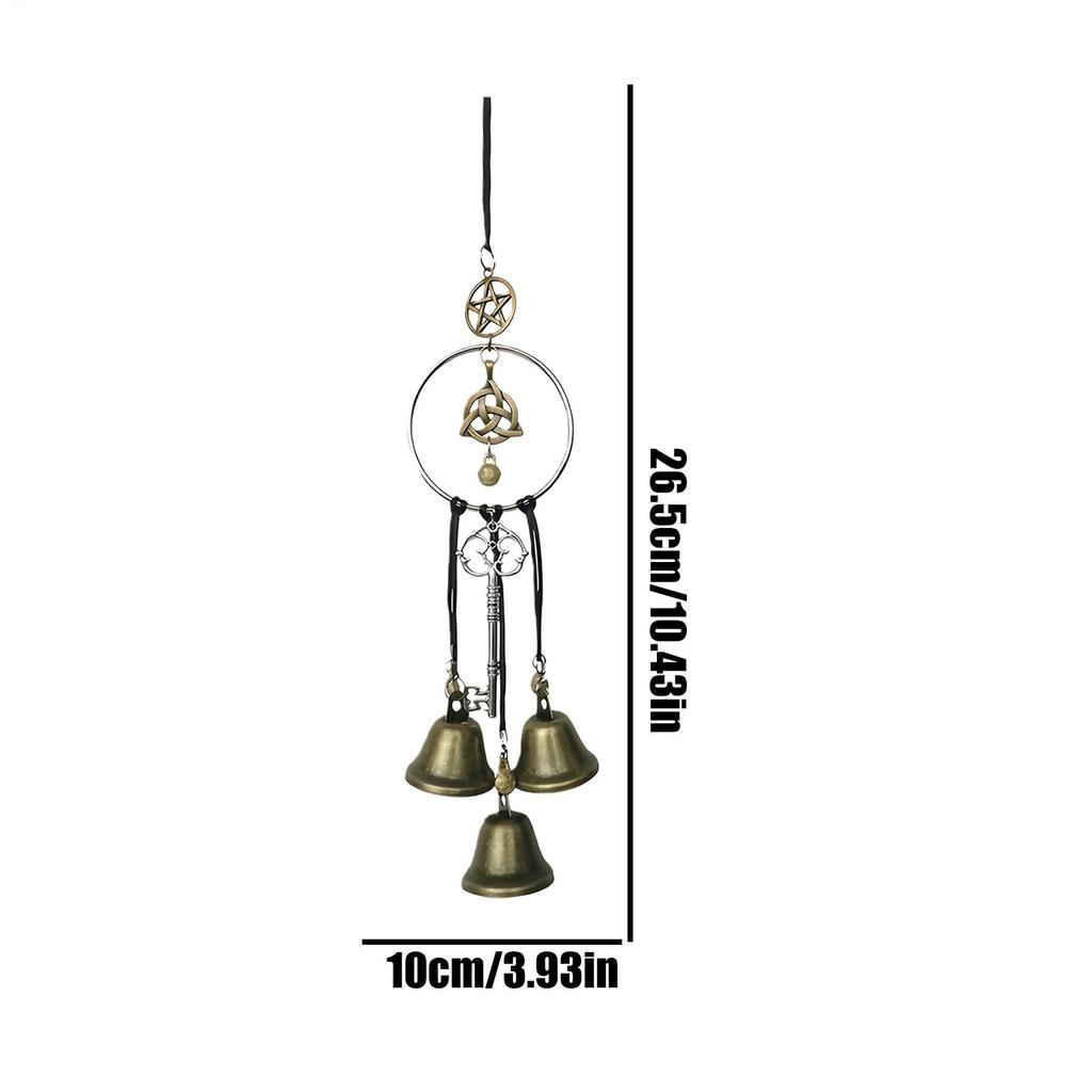 Witch Bells for Door Rustic Wind Chimes Decor Witches Bells for Door for Protection for Halloween Christmas Fall Thanksgiving