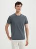 Long-staple Cotton Short-sleeve Crew Neck Three-needle Solid Color Wrinkle-free Sun Protection Antibacterial Cool T-shirt for Men Minimalist Tops