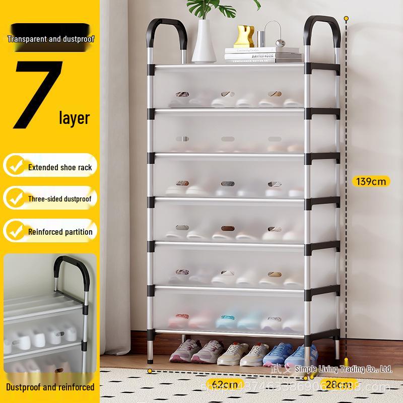 Slim Multi-Tier Shoe Rack for Entryway or Dorm