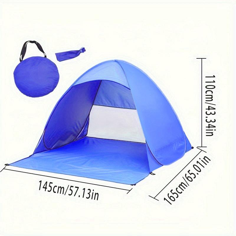 Automatic Pop Up Beach Tent, Portable Foldable Sun Shelter with UV Protection for Outdoor Seaside Use