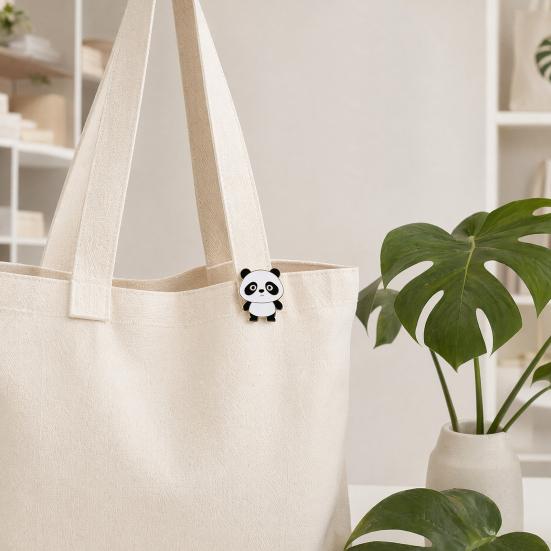 Yousheng Enamel Animal Pin, Cartoon Cat Dog Panda Lion Design Brooch, Scratch-Resistant Lapel Badge Small Accessories for Jackets Bags Hats
