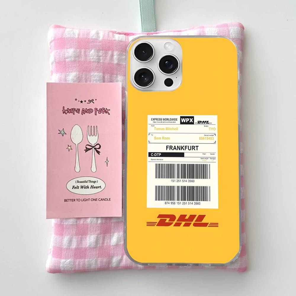 

D-DHL-L logo Phone Case For iPhone 17 16 15 14 13 12 11 Pro Max Plus Aurora Water Ripple Cover iPhone 12 pro