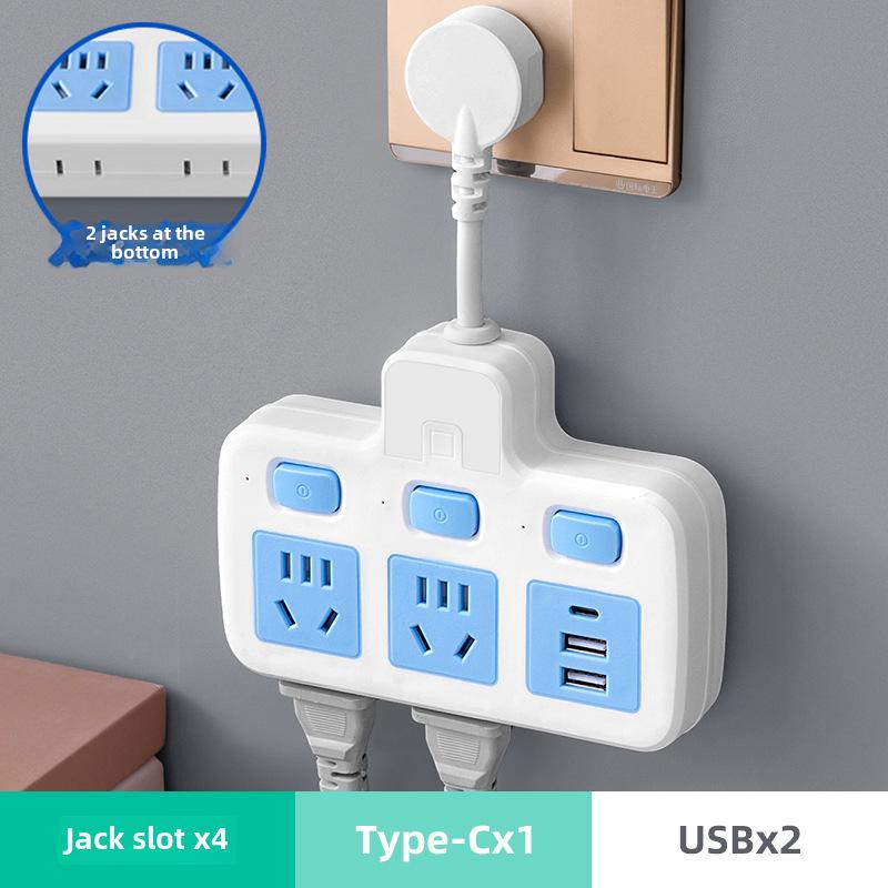 Multifunction USB Nightlight Power Strip with Wireless Multi-Switch and One-to-Many Conversion Sockets.