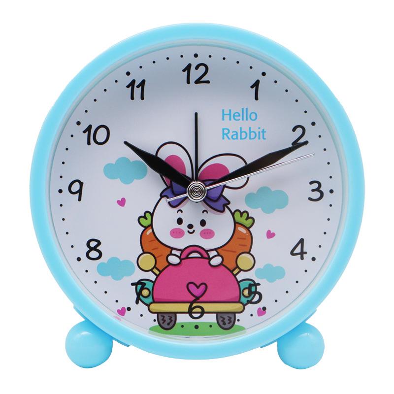 

Student Cartoon Alarm Clock Cute Children Boy and Woman Get Up To Learn Desktop Desk Ornaments Fashionable New Home Seat Clock