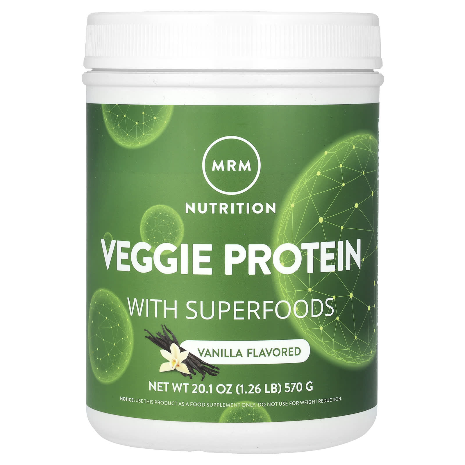 

MRM Nutrition, Vegetable Protein with Superfoods, Vanilla, 1.26 lb (570 g)