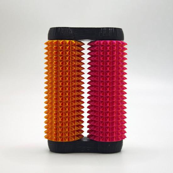 2Pcs 3D Printed Spiky Roller Fidget Toy Anxiety Stress Relief Kids Teens Adults Handheld Bumpy Rolling Massage Stick Portable