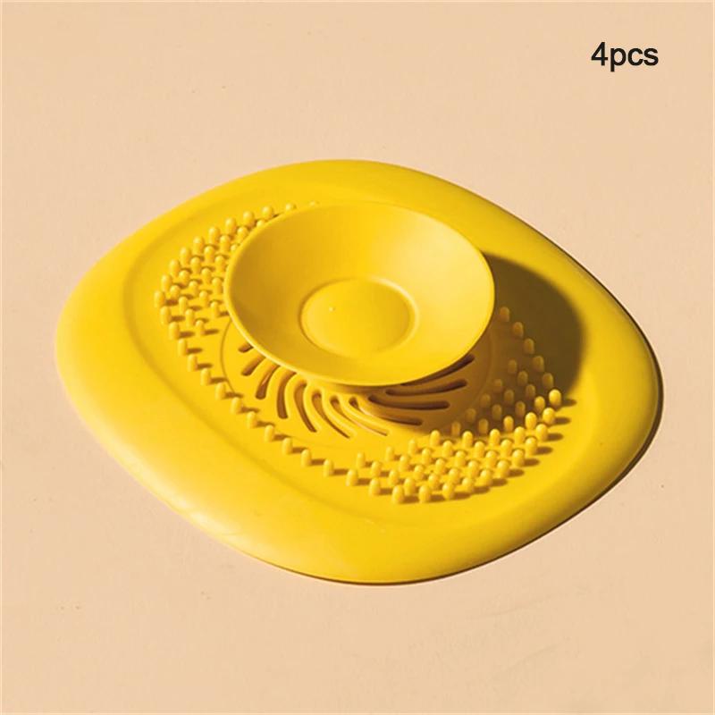 Household Sink Filter Anti-clogging Silicone Floor Drain Plug Home Kitchen Bathroom Deodorant Plug Accessories Bathroom
