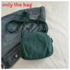 Urban Minimalist Corduroy Small Shoulder Bag With Zipper Closure For Daily Use