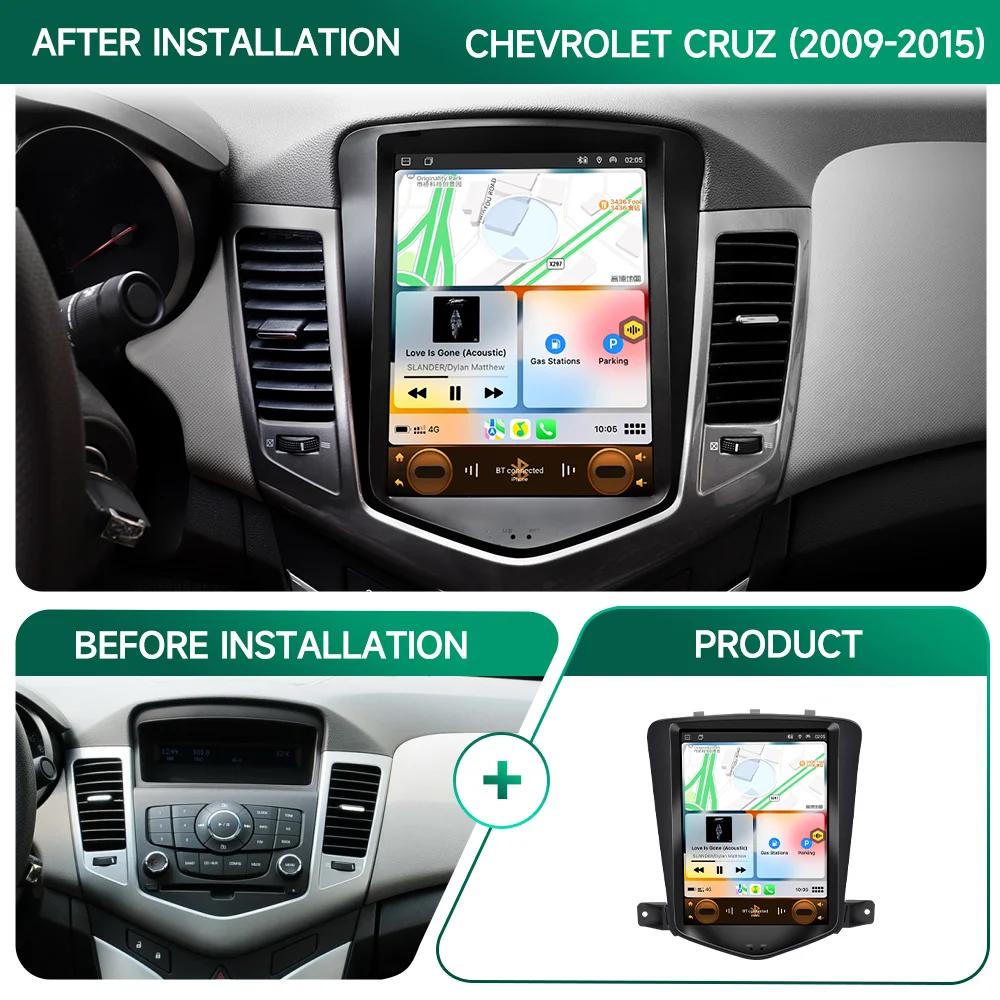 JIUYIN For Chevrolet Cruze 2008-2012 Carplay Android 12 Car Radio Multimedia Video Player Navigaion Head Unit Stereo 2Din Audio