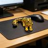 3D Printed Snow Leopard Figurine Figure Stress Relief Movable Joints Leopard Wild Animal Fidget Toy Home