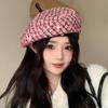 Beret Women's Autumn and Winter Versatile Fashion Sequin Big Head Painter Hat French Casual Sweet Cute Newspaper Hat