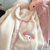 Women's Winter Pajama Set - Coral Fleece Cardigan & Flannel Pants