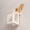 Kitchen Plastic Chopsticks Holder Wall Hanging Cutlery Drainage Basket Storage Box Kitchen Tableware Holder Spoon Drain Basket
