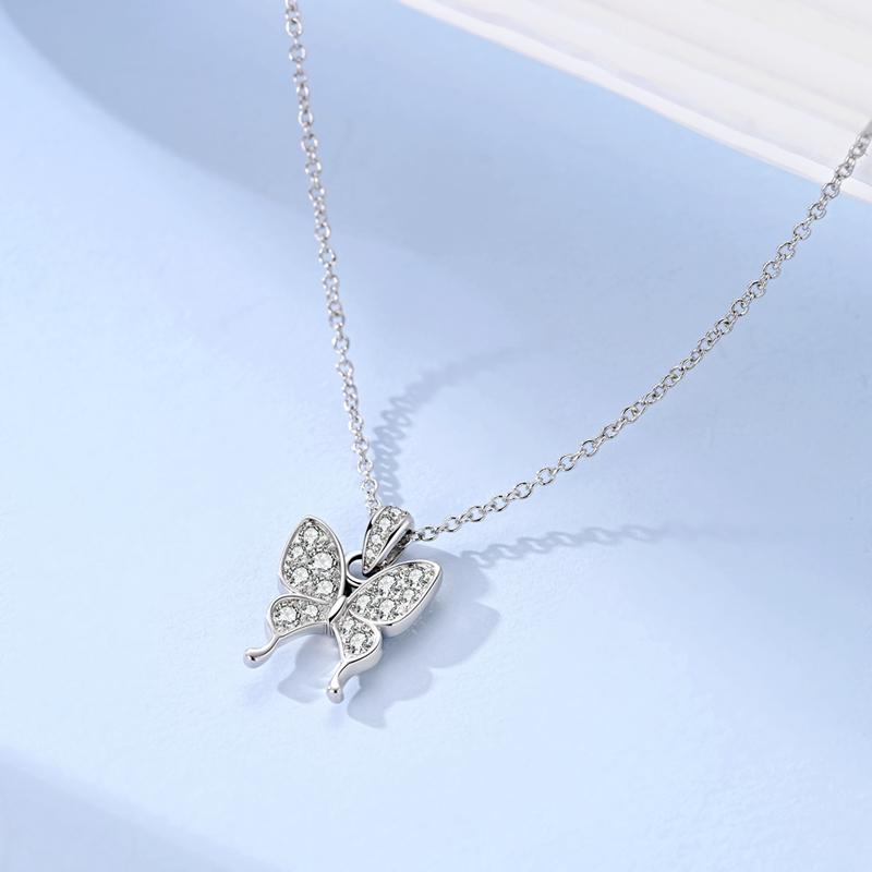 Necklace Piece Sliver Gold Simple Timeless Water Drop Star Heart Butterfly Necklace For Woman Wedding High-Grade Jewely Gifts