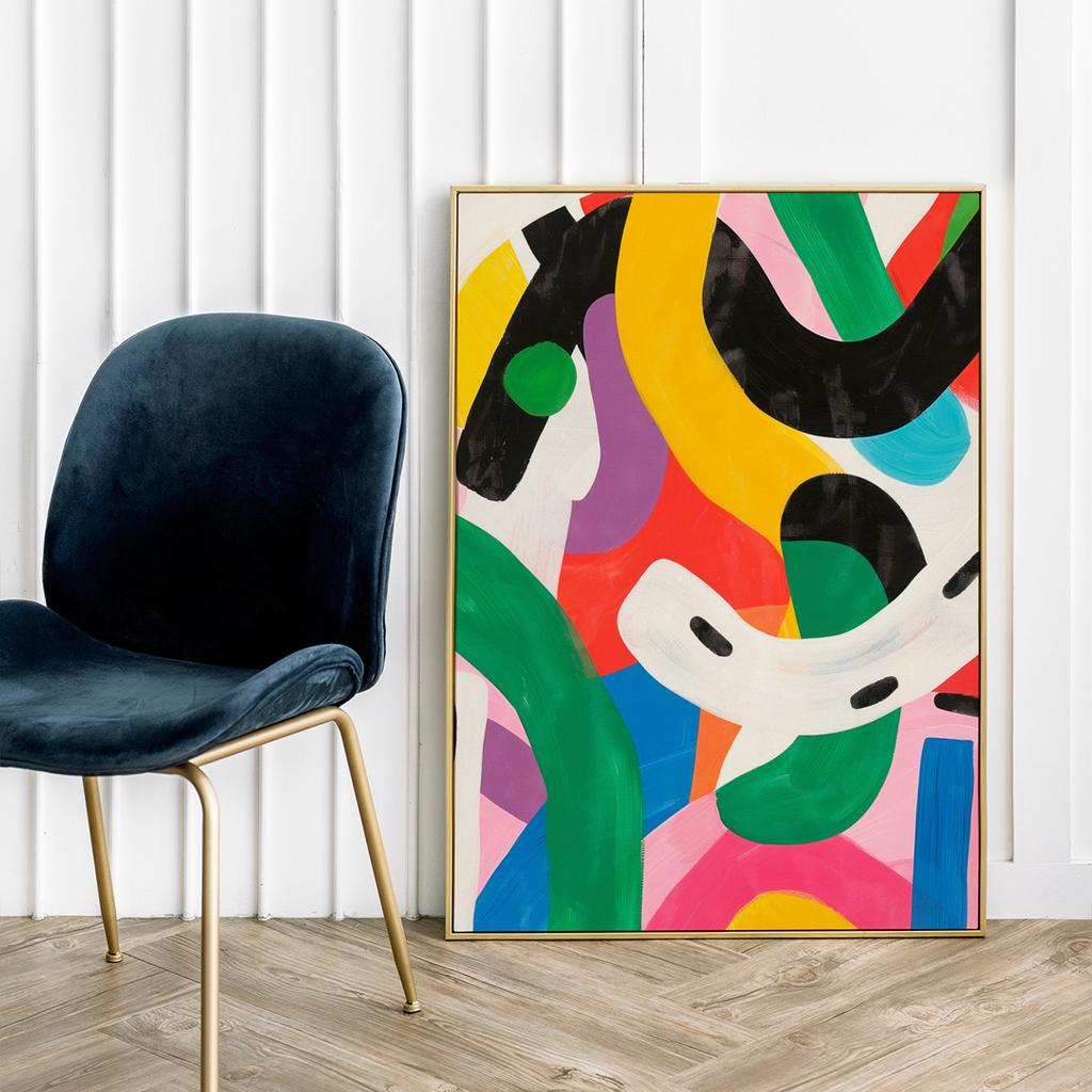 Plakat kolorowa abstrakcja