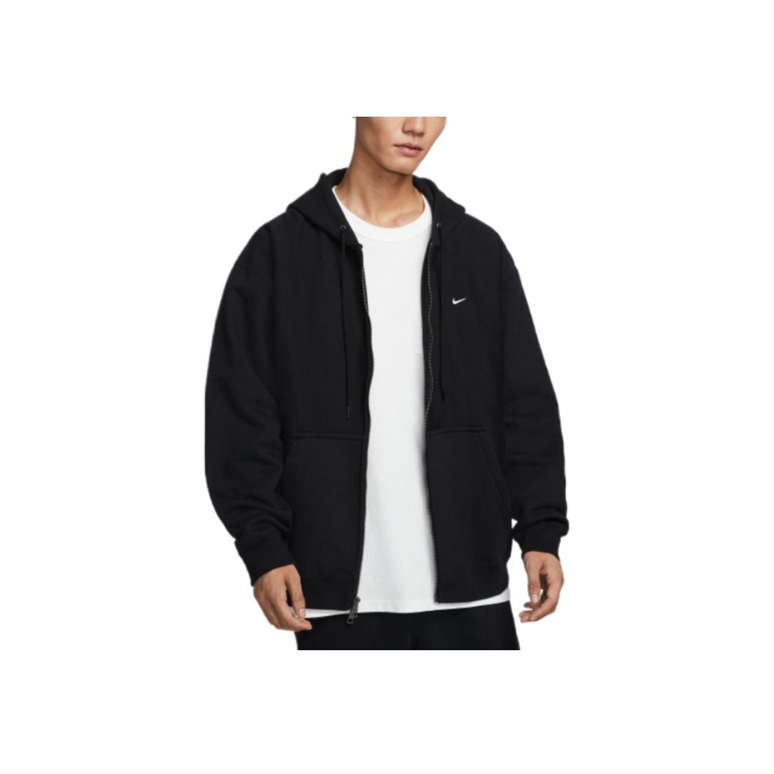 Nike Solo Swoosh Full-Zip Fleece Hoodie Black HV1085-010 2XL