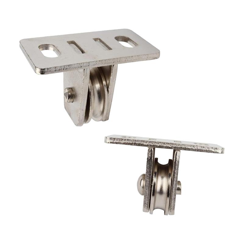 2 Pieces Pulley Block Pulley Roller for Material Handling and Moving DIY Projects Winch Wall Ceiling Mount Rope Cable Cord Guide
