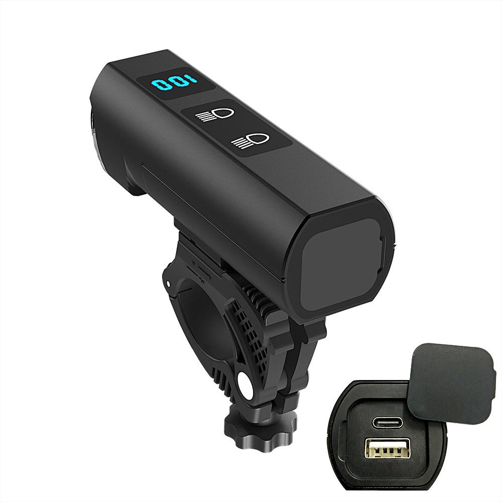 Bicycle Light LED High Brightness Bike Headlights Waterproof USB Charging Power Display Bike Lights