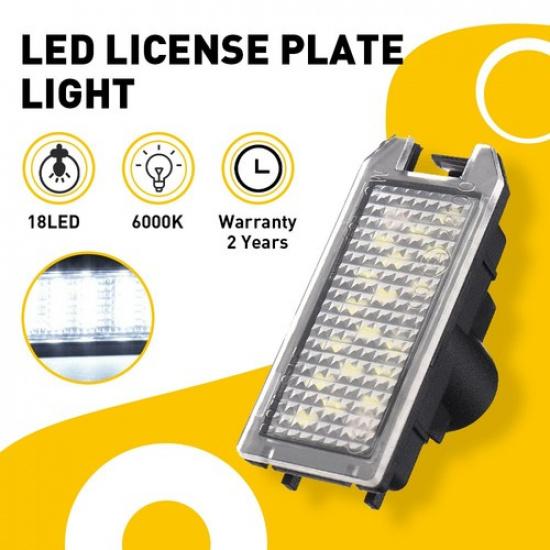 LED License Plate Lights For Lamps 2013- Fiat 500 Maserati Levante "BRIGHT"