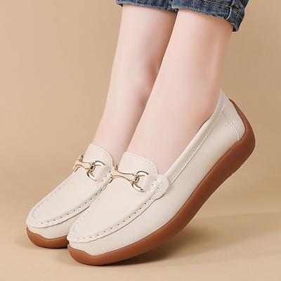 Women Black Moccasins Driving Shoes Flats Casual Nurse Loafers Khaki Minimalist Maternity Office Shoes Large Size