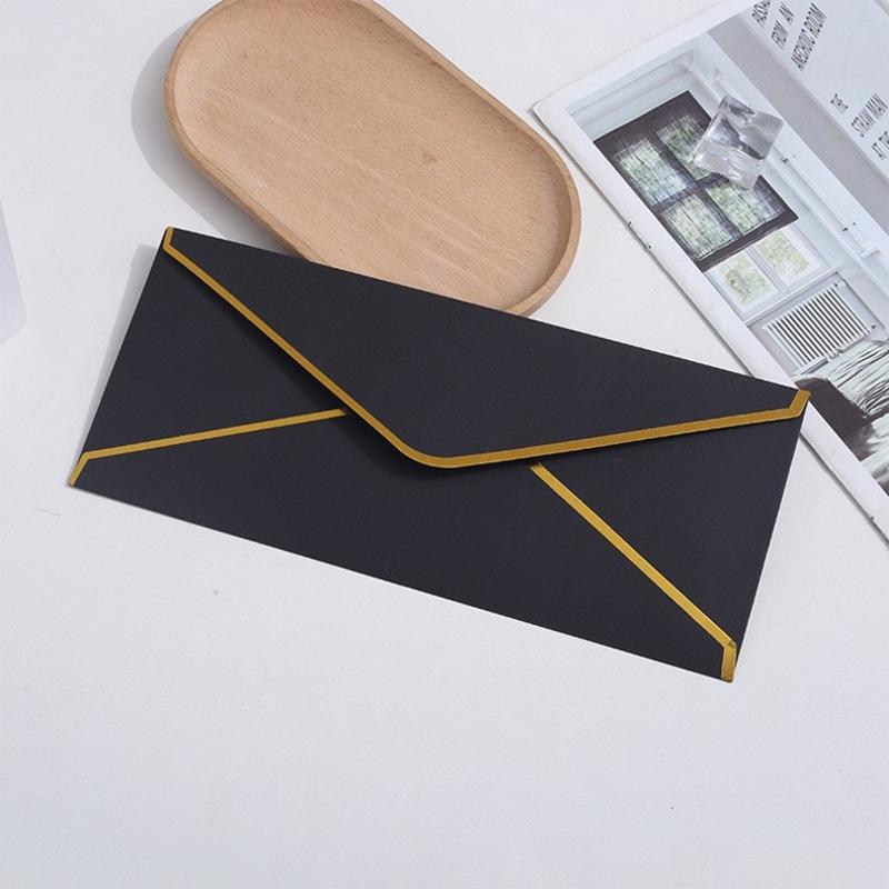 10Pcs Luxury Foil Sealed Envelope - Self-Sealing Wedding Invitations, Thank-You Notes, Corporate Events & Birthday Invitations