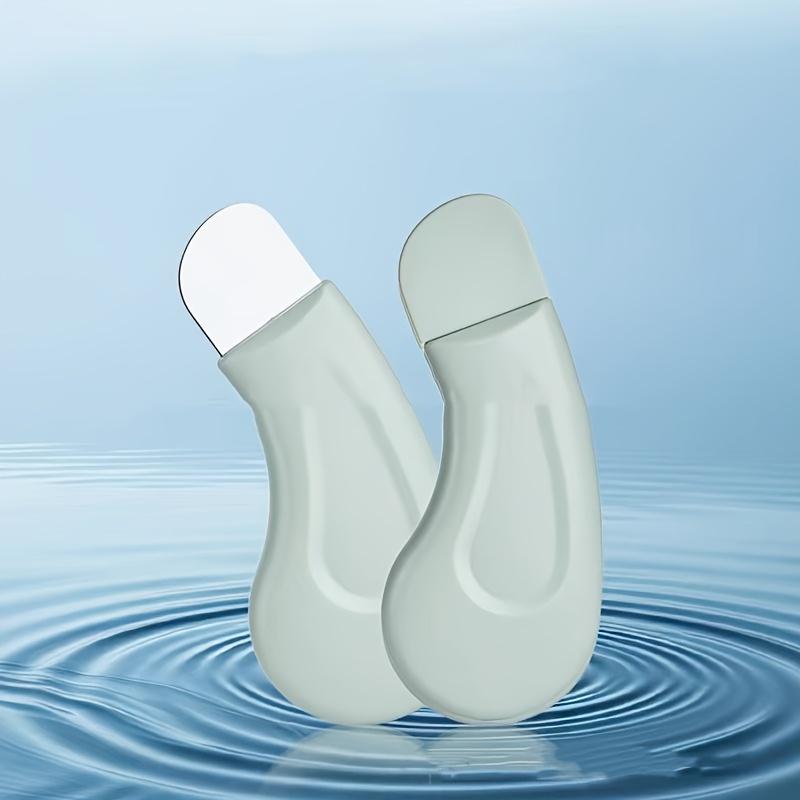 1pc Ergonomic Blackhead Removal Tool|Gentle Facial Pore Cleanser for Blackheads,Non-Electric Skincare Spatula with Textured Surface&Light Green Handle