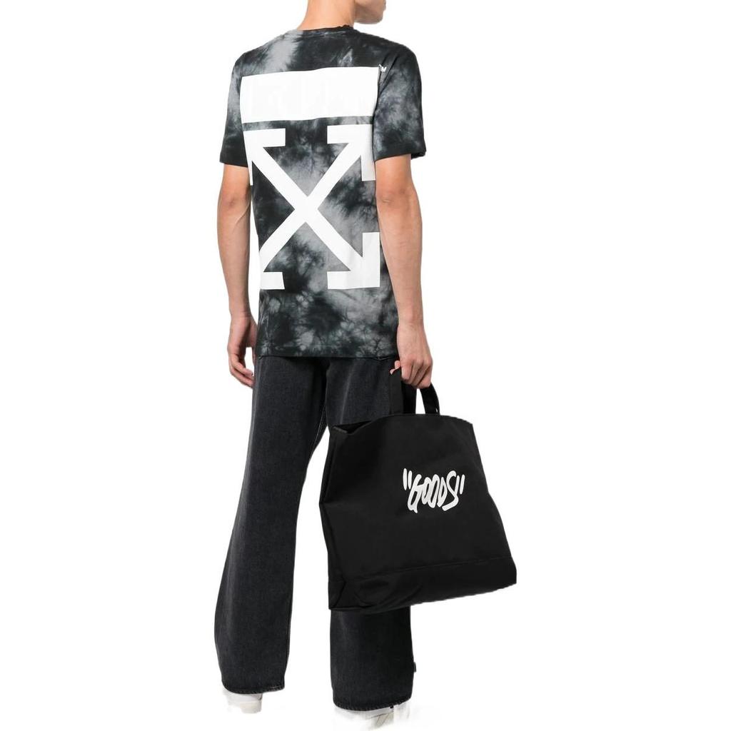 OFF WHITE Maglietta a Maniche Corte Ska Tie Dye con Freccia OMAA027F22JER0190701