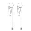 New Earrings for Women with A Sense of Luxury and Temperament, Featuring Tassels and Long Teardrop Shaped Chains, Fashionable and Luxurious
