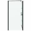 Black and Transparent Shower Screen 100 X 68 X 128 Cm
