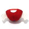 Cute angel wing baseball cap, red and blue cartoon duckbill cap, ladies and girls casual sun hat